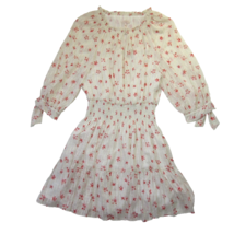 NWT Rebecca Taylor Maui Clip in Snow Combo Silk Blend Floral Dress XL $495 - £63.85 GBP