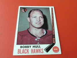 1969/70 Topps # 70 Bobby Hull Black Hawks Hockey Nm / Mint + !! - £158.48 GBP