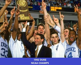 1992 Duke Blue Devils Team 8X10 Photo Picture Ncaa Basketball Celebration - $4.94