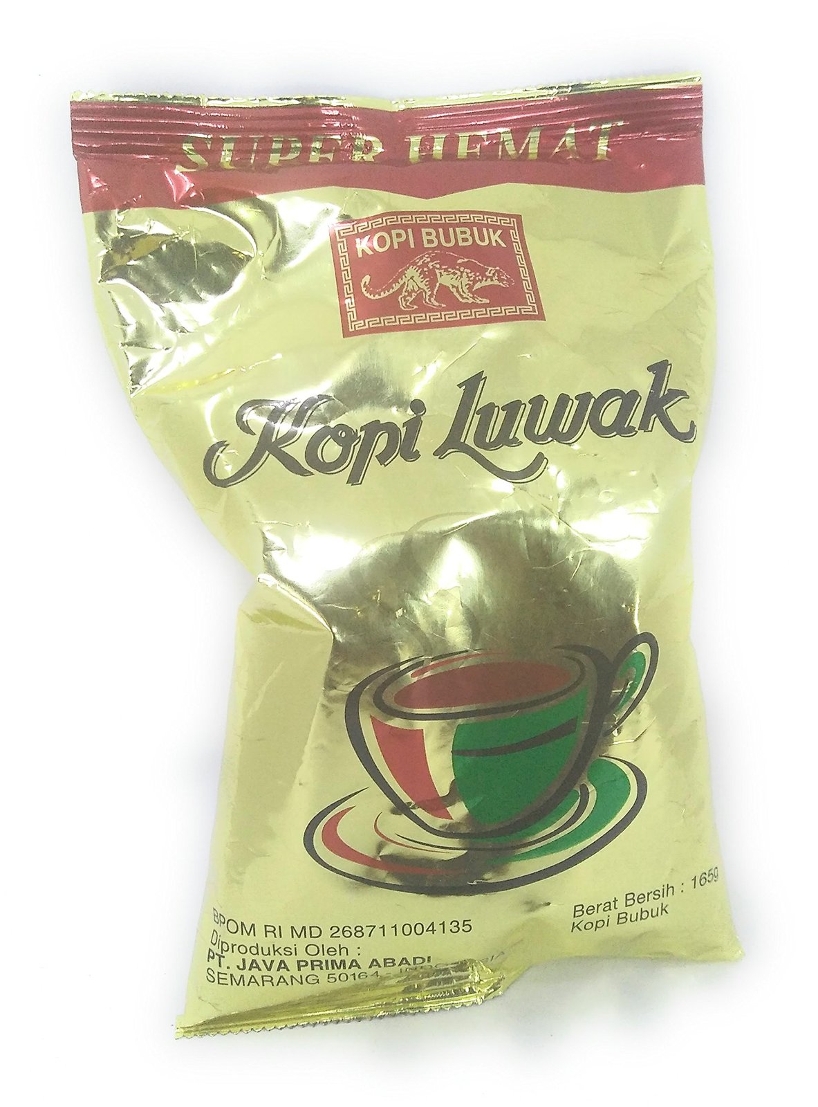 Luwak Kopi Bubuk - Ground Coffee, 165 Gram - $25.28