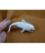 Whal-123 Orca Killer Whales of shed ANTLER figurine Bali detailed whale pod - $51.13 CAD