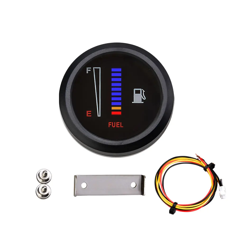 Universal 12V 2&quot; 52mm Ultra Thin Car Motorcycle Fuel Level Meter Gauge - £12.84 GBP