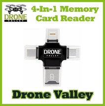 Drone Valley - 4-In-1 Memory Card Reader - $21.95