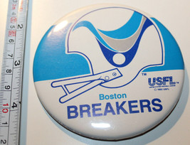 Boston Breakers USFL Football Vintage Collectible Pin Button Made in USA - £19.97 GBP
