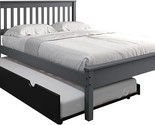 Donco Kids Full Contempo Bed in Dark Grey w/Twin Trundle Bed in Black - $614.99