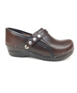 Sanita Women’s Cori Brown Leather Clog With Adjustable Strap Size EU 37 ... - $54.53 CAD