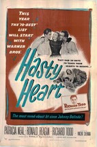 The Hasty Heart Original 1949 Vintage One Sheet Poster - £257.22 GBP