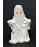 NEW RARE Pottery Barn Tall Handcrafted Ceramic Ghost Luminary 7.5&quot; w x 6... - £128.19 GBP