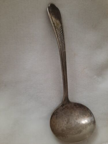 Vtg National Silver Company E.P.N.S. 6&quot; Silver Plate Gravy Sauce Ladle S... - $12.16