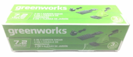 Greenworks 2 in 1 Garden Shear Hedge Trimmer Electric Cordless Tool Handheld New - £39.92 GBP