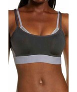 Natori 752201 Gravity Contour Underwire Sports Bra SZ 34C Coal Quick silver - $14.80