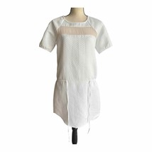 W118 Walter Baker White Mesh Panel Dress Size S - £30.86 GBP