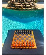 Custom Orange and Black Halloween Chessboard - £57.16 GBP