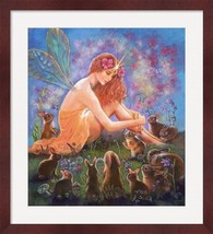 Fairy and the Velveteen Rabbit Framed Fine Art Print by Judy Mastrangelo - £250.27 GBP
