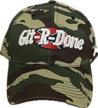 Men&#39;s Adjustable Baseball Hat Woodland Camouflage Embroidered Git R Done... - $18.99