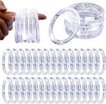 Rtteri 36 Pcs LED Light up Bracelets Bulk Glow Bracelets Party Favors Flashing L - £22.27 GBP