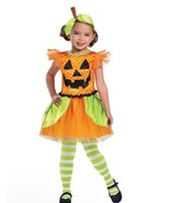 Girls Way to Celebrate Pumpkin Dress Up Halloween Costume Size 6/6X Head... - $291.29 MXN