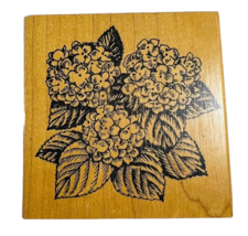 Vintage Embossing Arts Bloomstruck Hydrangea Flowers Plant Rubber Stamp - £11.76 GBP