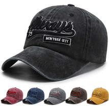 Washed denim casual baseball cap - £18.45 GBP+