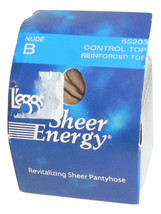 L&#39;eggs Sheer Energy Revitalizing Pantyhose B Nude Control Top Reinforced Toe - £5.19 GBP