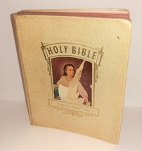 Large 12&quot; Family Holy Bible Blue Ribbon New Standard Reference 1960 +Dictionary - £15.77 GBP