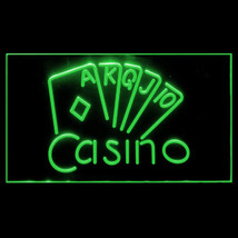 220092B Casino Poker Game Room Card Game Win Money Vegas Exhibit LED Light Sign - £17.57 GBP