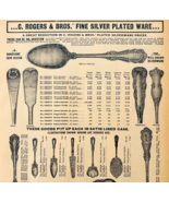 1969 Rogers Bros Silverware 1901 Repro Advertisement Dining Utensils DWU16J - $454.76 MXN