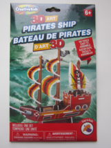 Creative Kids 3D Art Craft Kit Pirate Ship No Tools to Assemble 6+ Ages Pkg NEW! - £3.77 GBP