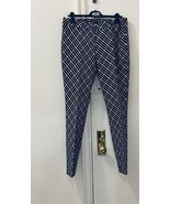 Express Columnist Slim Pants Size 10 Reg Black Off White New - $25.73
