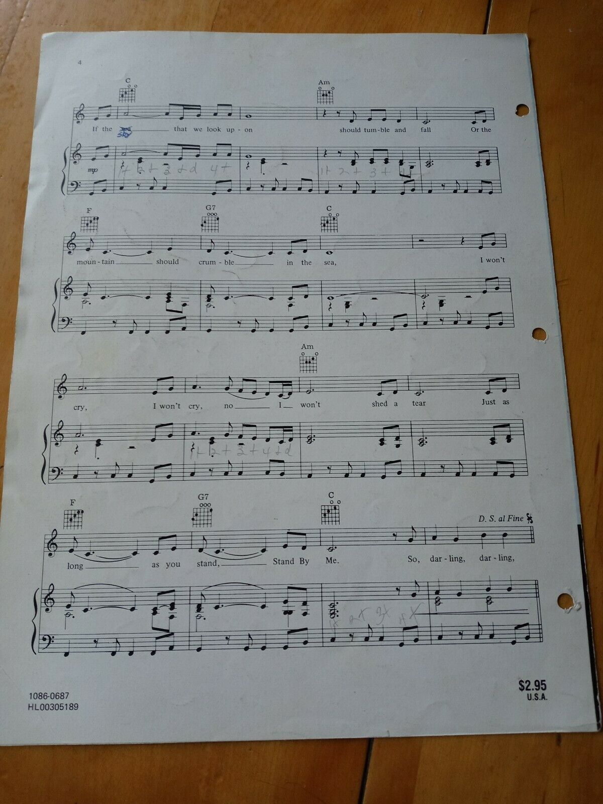 Stand By Me Written by Ben E. King, Stoller & Jerry Leiber 1961 Sheet Music Item image 2