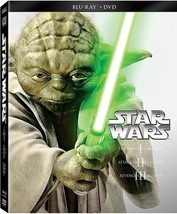 Star Wars Prequel Trilogy Episodes I-III Blu-ray/DVD 6-Disc Set (2013) *... - £16.51 GBP