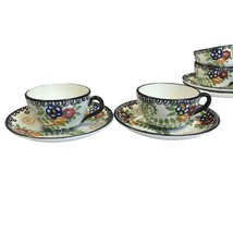 Rare 2 Tea Cups SMF Schramberg Germany Eva Zeisel Gobelin 2 Almost 100 y... - $55.38