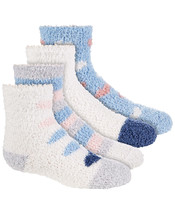 Trimfit Girls 4-Pack Retro Hearts Cozy Crew Socks - $7.00