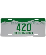 420 Colorado White &amp; Green 6&quot;x12&quot; Aluminum License Plate - $6.68 CAD