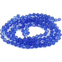 Bicone Faceted Fire Polished Chinese Crystal Beads Cobalt 8mm 3 Strands - £13.14 GBP