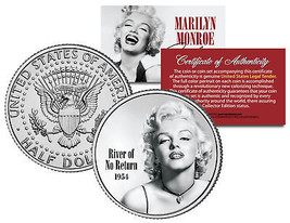 Marilyn Monroe *River Of No Return* Movie Jfk Half Dollar Colorize Coin Licensed - £9.40 GBP