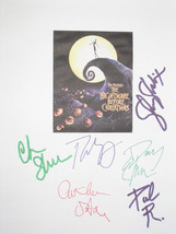 The Nightmare Before Christmas Signed Movie Film Script Screenplay X6 Tim Burton - £15.74 GBP