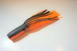 Big Game Fishing Trolling Lure Semi Soft Range 5.5&quot; Black/Orange Pack of 5 - £27.13 GBP