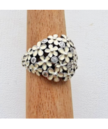 AUTHENTIC PANDORA 925 STERLING SILVER DARLING DAISY BOUQUET ENAMEL RING ... - €54,40 EUR