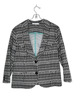 CAbi Women&#39;s Blazer Polka Dot Pattern Two Button Stretch Long Sleeve Sz. 12 - £23.41 GBP