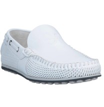 Fabi Men&#39;s Vitello White Loafer Italy Driving Dots Shoes Moccasins Size ... - £199.01 GBP