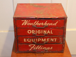 Vintage Weatherhead Metal Four Drawer Parts Cabinet - $222.75