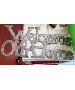 Welcome to Our Home metal wall art  cut sign gift idea NEW - £3.89 GBP