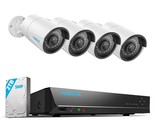 REOLINK 8CH 5MP Home Security Camera System, 4pcs Wired 5MP Outdoor PoE ... - $471.99