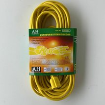 50 feet 16/3 Outdoor Extension Cord Yellow UL Listed SJTW - £35.52 GBP