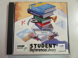 Student Reference Library Mindscape Windows 95/3.1 CD-ROM Easy Text Export Oop - £10.97 GBP