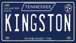 Kingston Tennessee Blue Novelty Mini Metal License Plate - £11.95 GBP