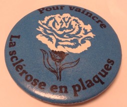 Vintage 2&quot; Promo Button Pinback POUR VAINCRE LA SCLEROSE EN PLAQUES ~SP~... - £3.94 GBP