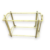 ITALIAN TOLE BATH SHELF BURNISHED GILT HOLLYWOOD REGENCY Frame Only Need... - £14.45 GBP