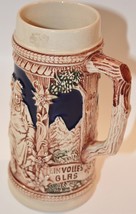 German Gerz Beer Stein Mug 7&quot; &quot;Ein Volles Glas Des Gastes Spass&quot; Vintage - £10.06 GBP